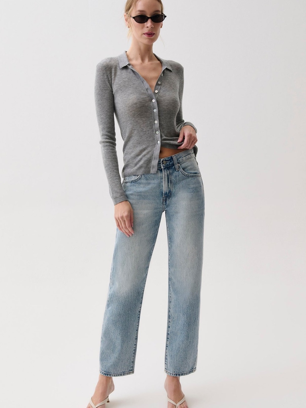 Pistola Lexi Mid Rise Straight Jean in Bowie (26) NWT